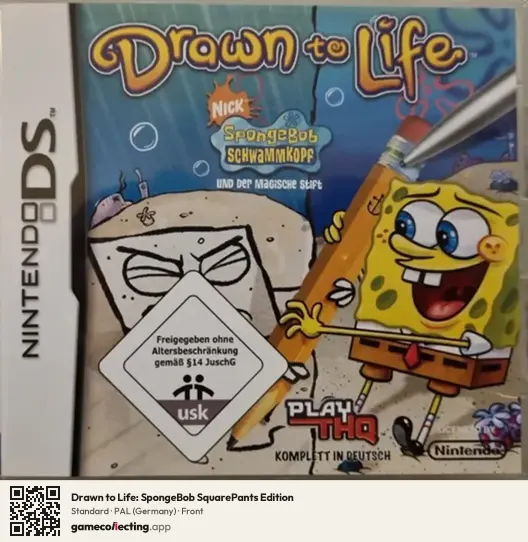 Drawn to Life: SpongeBob SquarePants Edition Nintendo DS, Germany box front