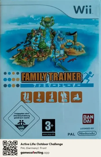 Active Life: Outdoor Challenge Nintendo Wii, Germany box front