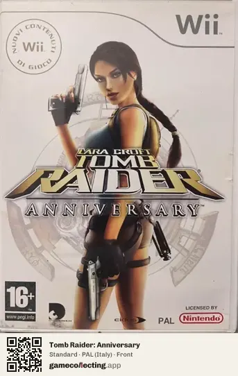 Tomb Raider: Anniversary Nintendo Wii, Italy box front