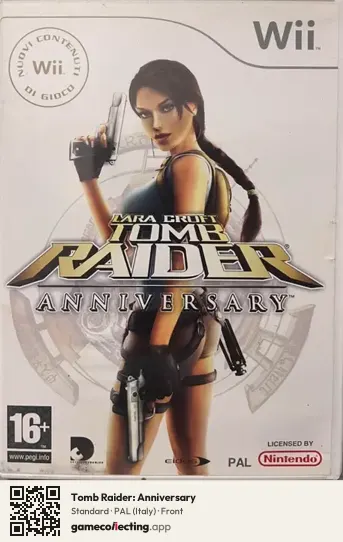 Tomb Raider: Anniversary Nintendo Wii, Italy box front