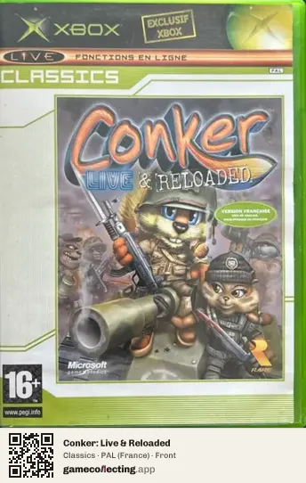Conker: Live & Reloaded Xbox, France box front