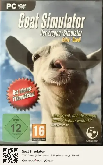 Goat Simulator Computer, Germany box front