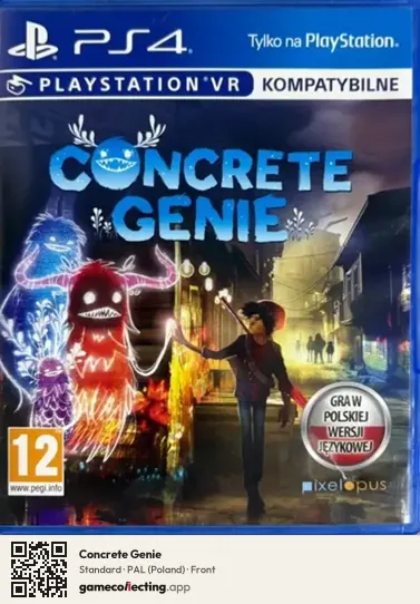 Concrete Genie PlayStation 4, Poland box front