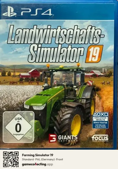 Farming Simulator 19 PlayStation 4, Germany box front