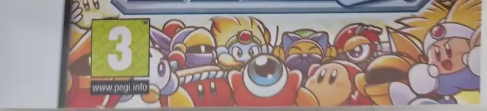 Kirby Super Star Ultra, the PEGI square on its front