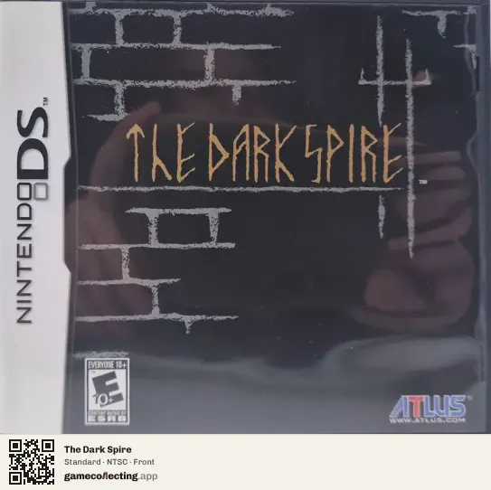 The Dark Spire Nintendo DS, NTSC box front