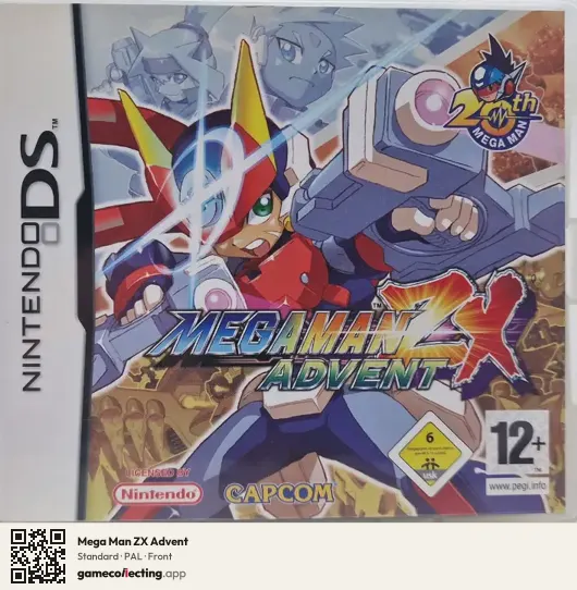 Mega Man ZX Advent Nintendo DS, PAL box front