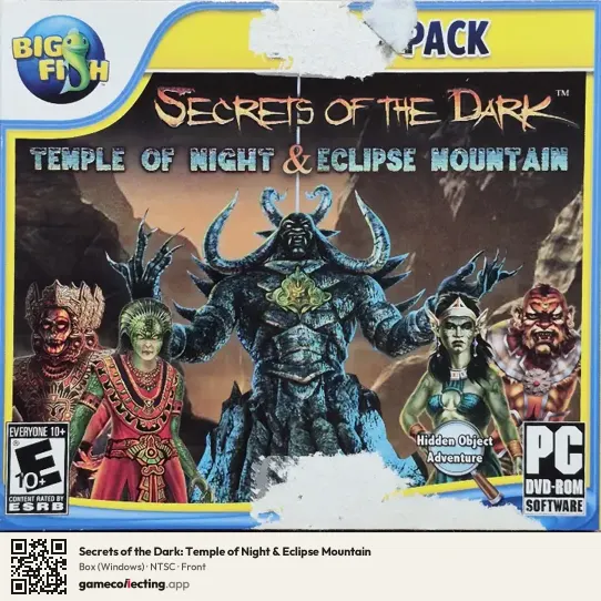Secrets of the Dark: Temple of Night & Eclipse Mountain Computer, NTSC box front