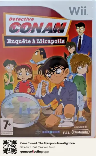 Case Closed: The Mirapolis Investigation Nintendo Wii, France box front