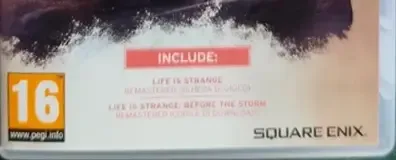 Life is Strange: Arcadia Bay Collection, the PEGI square on its front