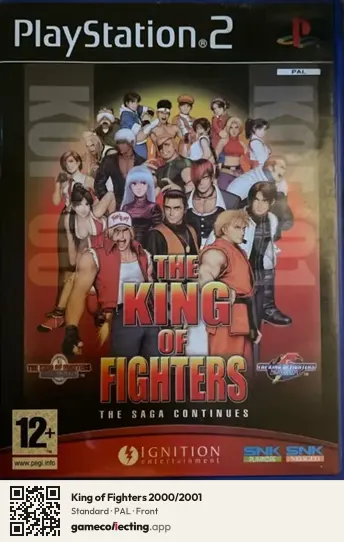 King of Fighters 2000/2001 PlayStation 2, PAL box front