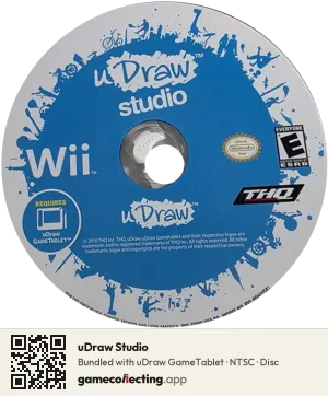 uDraw Studio Nintendo Wii, NTSC disc