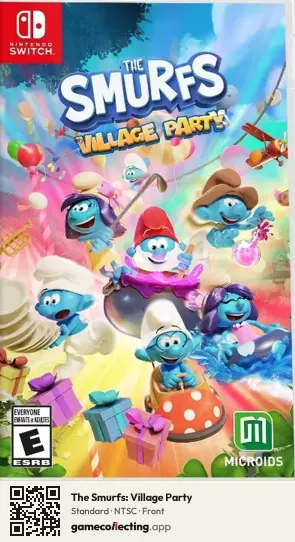 The Smurfs: Village Party Nintendo Switch, NTSC box front
