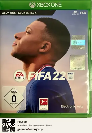 FIFA 22 Xbox One, Germany box front