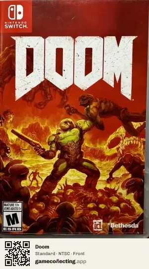 Doom Nintendo Switch, NTSC box front