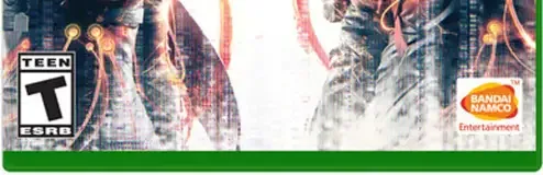 Scarlet Nexus, the ESRB box on its front