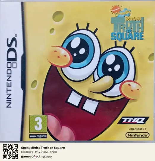 SpongeBob's Truth or Square Nintendo DS, Italy box front