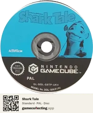 Shark Tale Nintendo GameCube, PAL disc