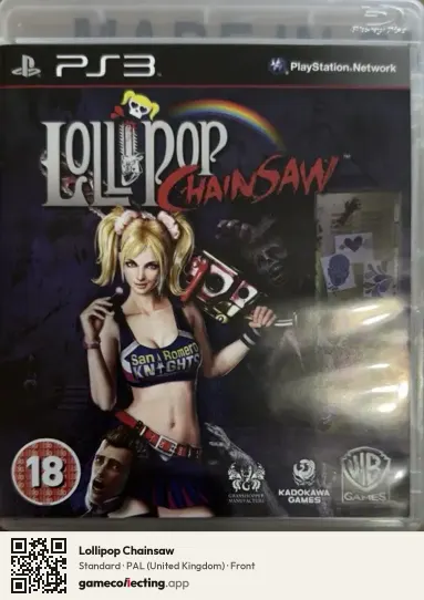 Lollipop Chainsaw PlayStation 3, United Kingdom box front