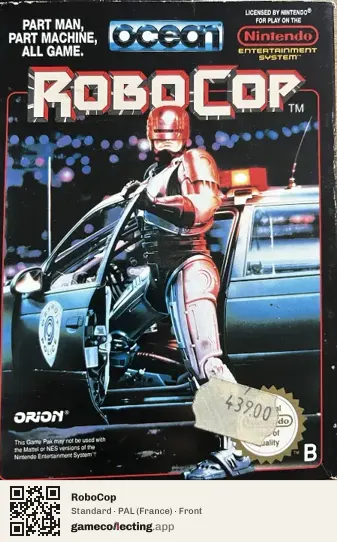 RoboCop Nintendo Entertainment System, France box front