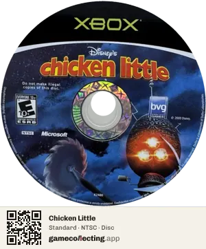 Chicken Little Xbox, NTSC disc
