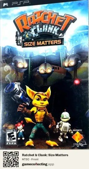 Ratchet & Clank: Size Matters PlayStation Portable, NTSC box front