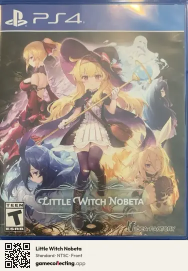 Little Witch Nobeta PlayStation 4, NTSC box front