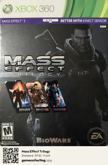 Mass Effect Trilogy Xbox 360, NTSC box front