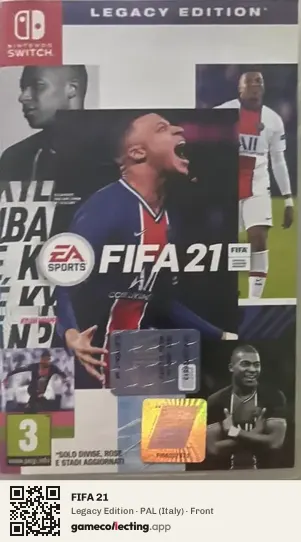 FIFA 21 Nintendo Switch, Italy box front