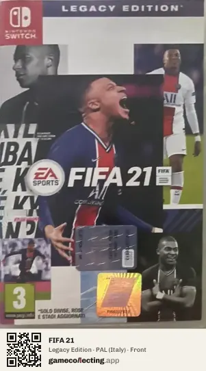FIFA 21 Nintendo Switch, Italy box front