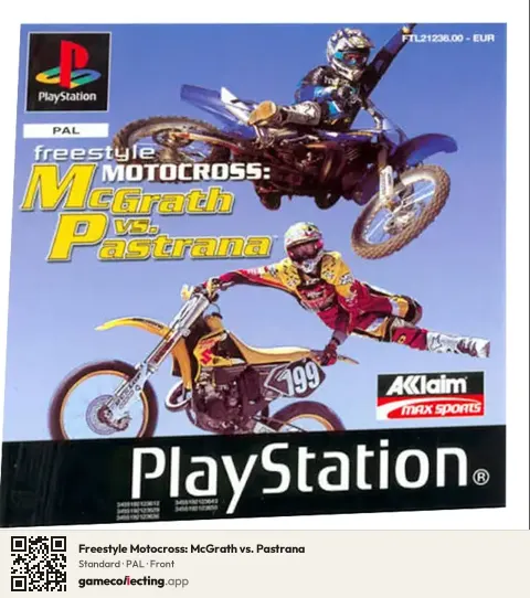 Freestyle Motocross: McGrath vs. Pastrana PlayStation, PAL box front