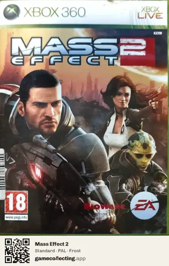 Mass Effect 2 Xbox 360, PAL box front
