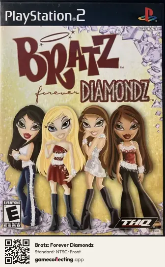 Bratz: Forever Diamondz PlayStation 2, NTSC box front