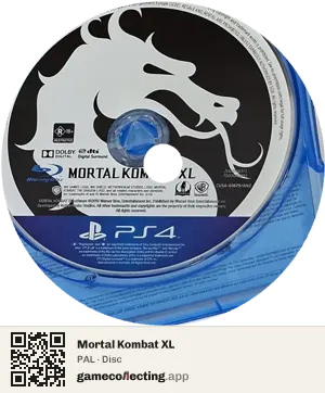 Mortal Kombat XL PlayStation 4, PAL disc