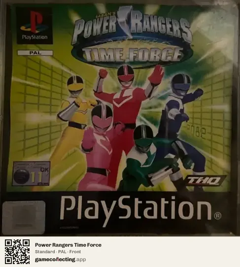 Power Rangers Time Force PlayStation, PAL box front