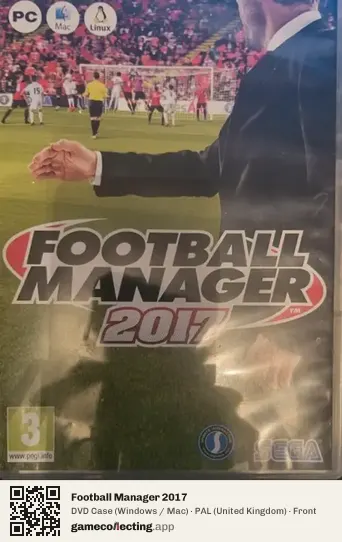 Football Manager 2017 Computer, United Kingdom box front