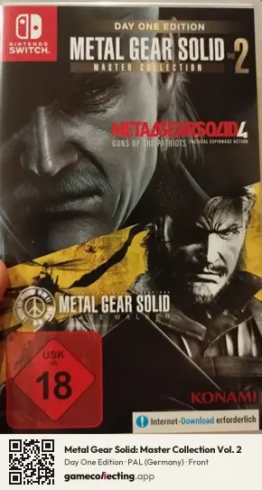 Metal Gear Solid: Master Collection Vol. 2 Nintendo Switch, Germany box front