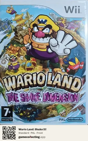 Wario Land: Shake It! Nintendo Wii, PAL box front