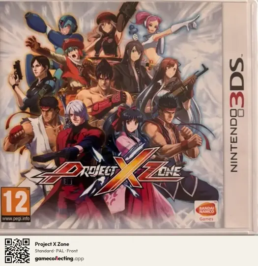 Project X Zone Nintendo 3DS, PAL box front