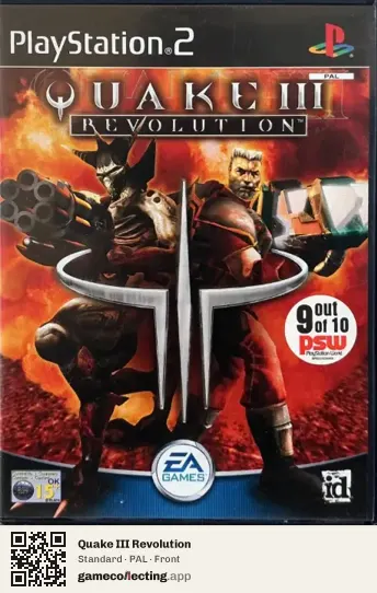 Quake III Revolution PlayStation 2, PAL box front