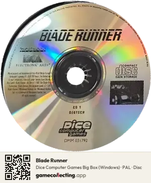 Blade Runner Computer, PAL disc