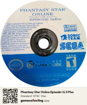 Phantasy Star Online Episode I & II Plus Nintendo GameCube, NTSC disc