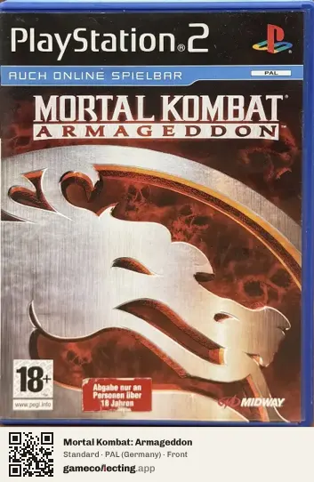 Mortal Kombat: Armageddon PlayStation 2, Germany box front