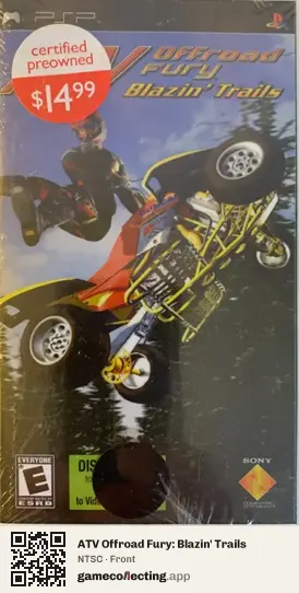 ATV Offroad Fury: Blazin' Trails PlayStation Portable, NTSC box front