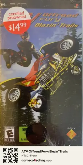 ATV Offroad Fury: Blazin' Trails PlayStation Portable, NTSC box front