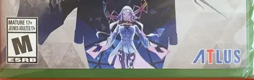 Soul Hackers 2, the ESRB box on its front