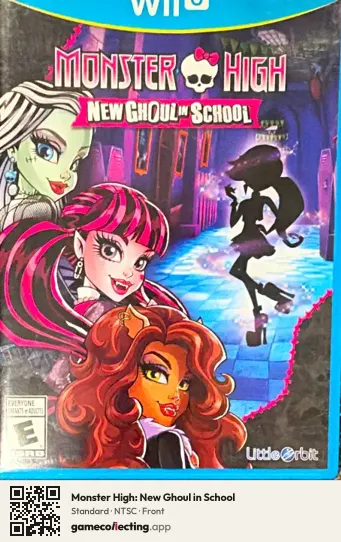 Monster High: New Ghoul in School Nintendo Wii U, NTSC box front