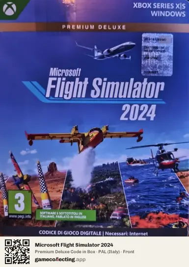 Microsoft Flight Simulator 2024 Xbox Series X, Italy box front