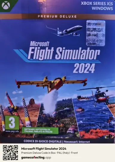 Microsoft Flight Simulator 2024 Xbox Series X, Italy box front