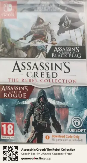 Assassin's Creed: The Rebel Collection Nintendo Switch, United Kingdom box front
